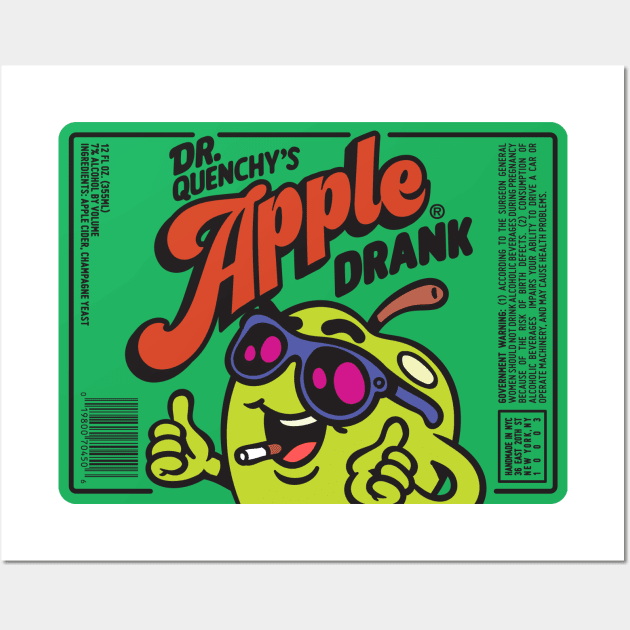 Drink Apple Cider Label Wall Art by Mouse